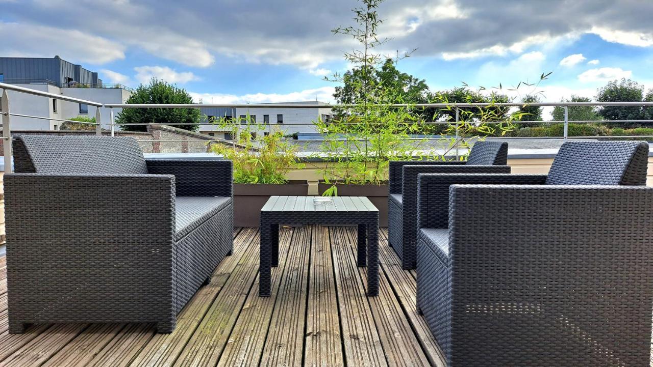 Le Canyon Rouen Centre By Myfrenchpat Terrasse & Parking Exterior foto