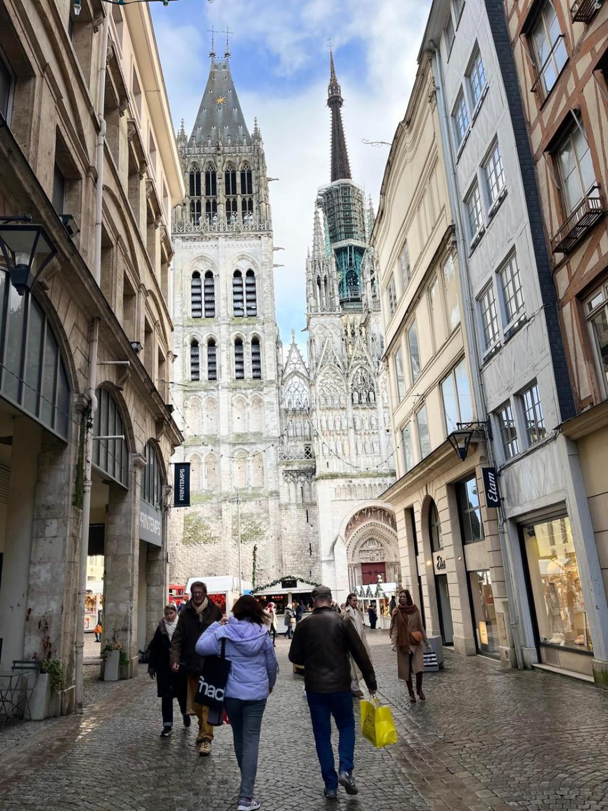 Le Canyon Rouen Centre By Myfrenchpat Terrasse & Parking Exterior foto